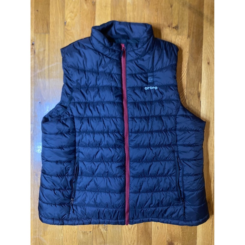 Ororo Quilted Vest Heated Womens 2XL Black Full Zip Puffer Jacket No Battery
